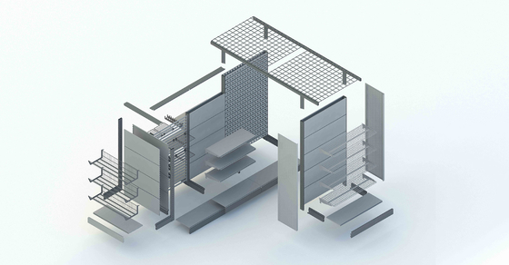 Heavy Duty Supermarket Shelves /Retail Display Racks