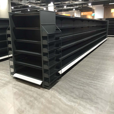 قفسه سوپرمارکت گوندولا دو طرفه Q195 برای نمایش فروشگاه راحتی